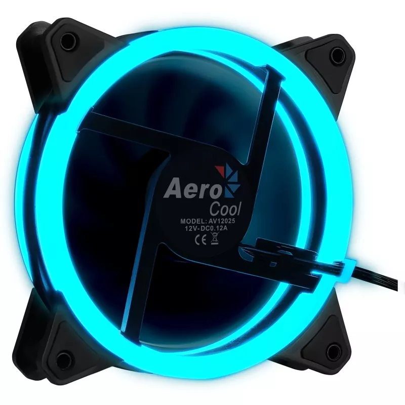 Aerocool Rev RGB Wentylator do obudowy komputera 12 cm Czarny