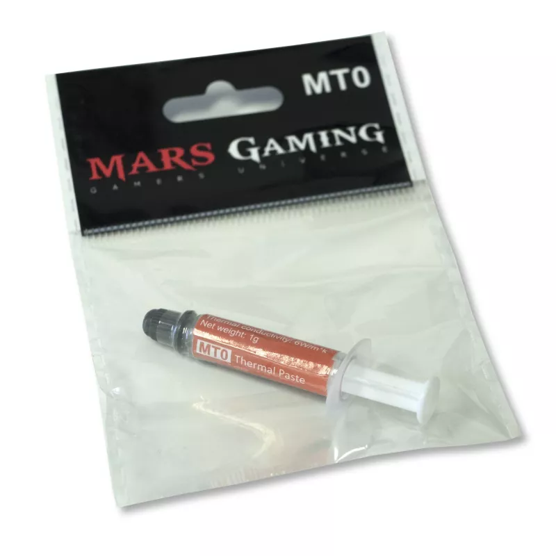 Mars Gaming MT0 Pasta termoprzewodząca do PC 1g 6W Temperatura 30-280º Maksymalne bezpieczeństwo