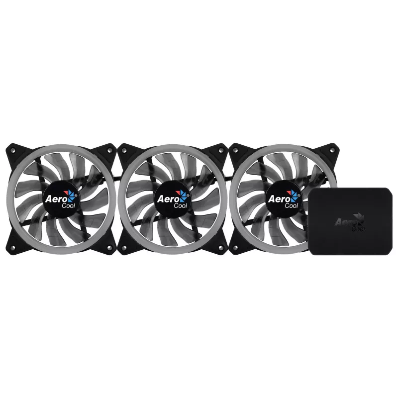 Wentylator do obudowy komputera Aerocool Rev RGB Pro 12 cm Czarny