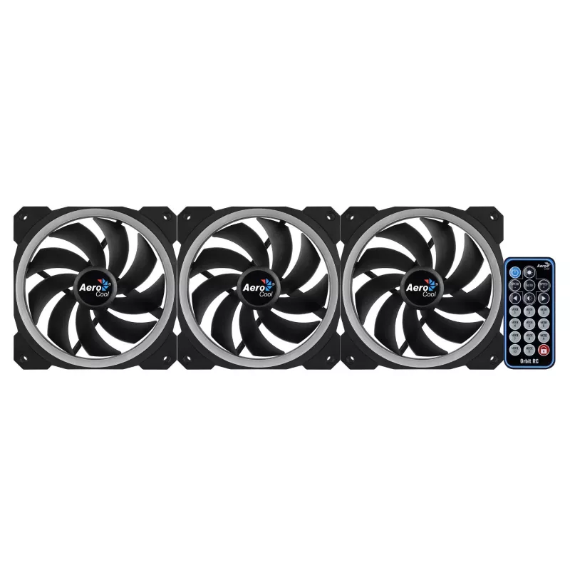 Aerocool Orbit RC Wentylator do obudowy komputera 12 cm Czarny