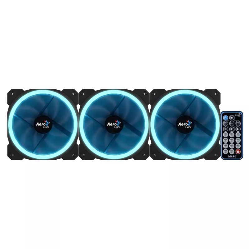 Aerocool Orbit RC Wentylator do obudowy komputera 12 cm Czarny