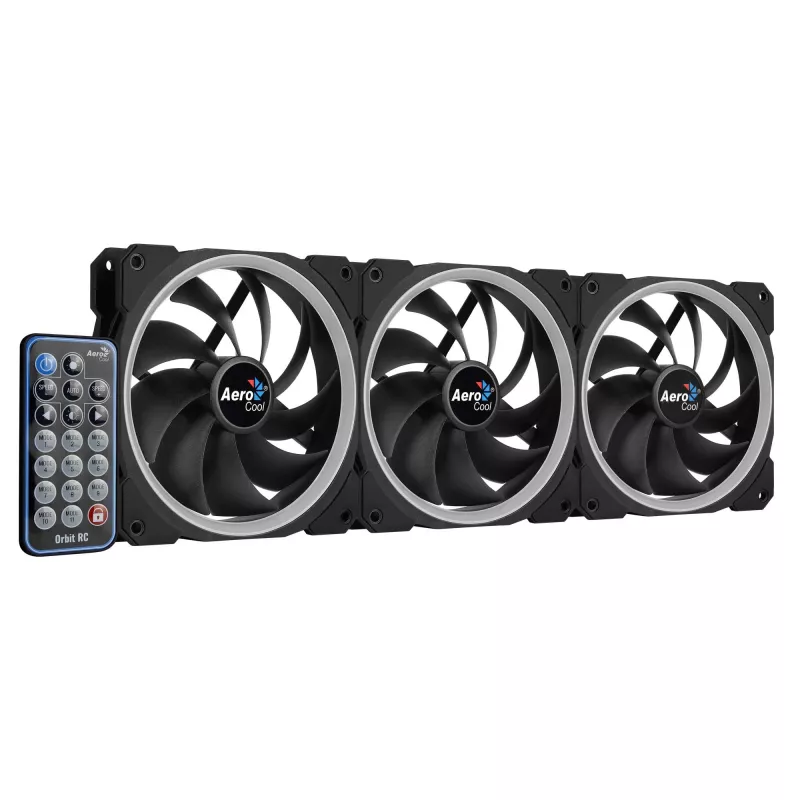 Aerocool Orbit RC Wentylator do obudowy komputera 12 cm Czarny