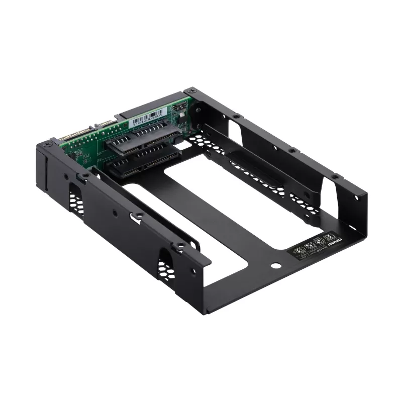 QNAP QDA-A2AR - Internes RAID-Gehäuse - 3.5 to 2 x 2.5 (8,9 cm bis 2 x 6,4 cm) - RAID 0, 1, JBOD - SATA 6Gb/s