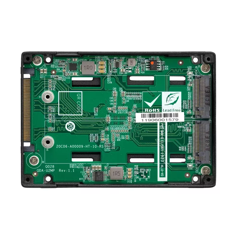 QNAP QDA-U2MP Obudowa na dysk SSD Obudowa SSD Czarna M.2