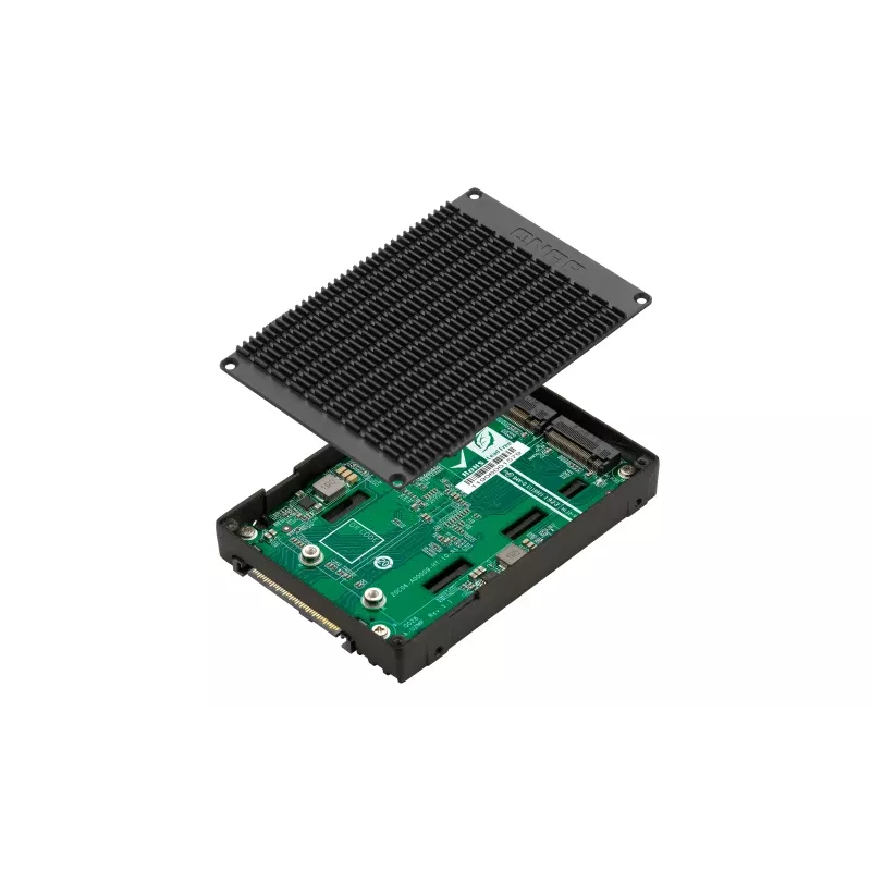 QNAP QDA-U2MP Obudowa na dysk SSD Obudowa SSD Czarna M.2