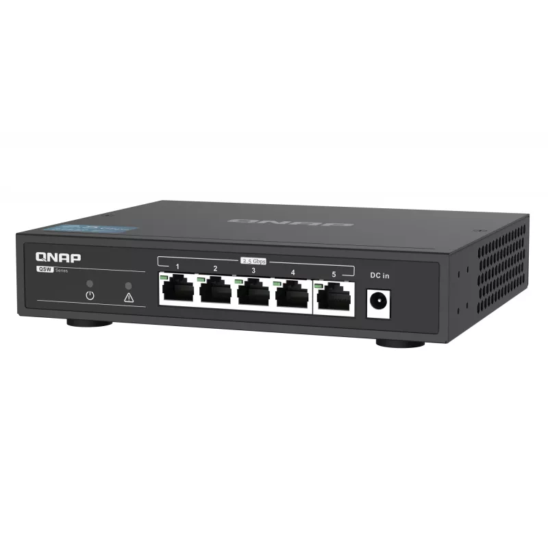 QNAP QSW-1105-5T 5-portowy switch niezarządzalny, 5x 2.5GbE