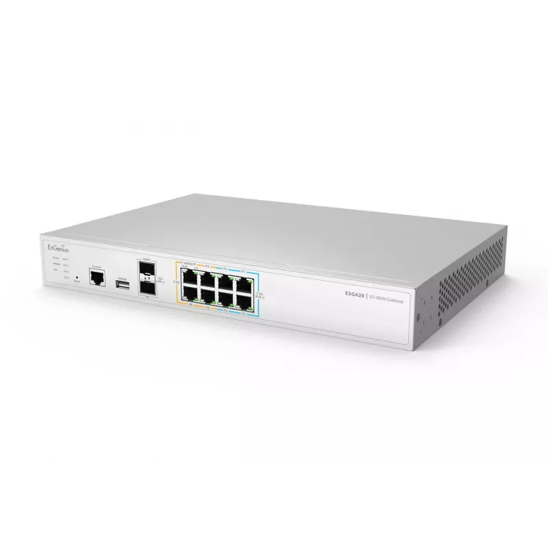 EnGenius Cloud Managed Security Gateway 2 x 2.5 GbE LAN i 6 x 2.5 GbE WAN i 2 porty SFP+