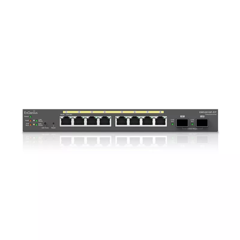 Managed Switch EnGenius FitSwitch 8 PoE 8x Gigabit Ethernet Ports