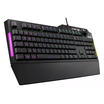 ASUS TUF Gaming K1 klawiatura USB Czarny Pełnowymiarowa RGB LED