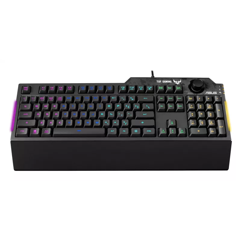 ASUS TUF Gaming K1 klawiatura USB Czarny Pełnowymiarowa RGB LED