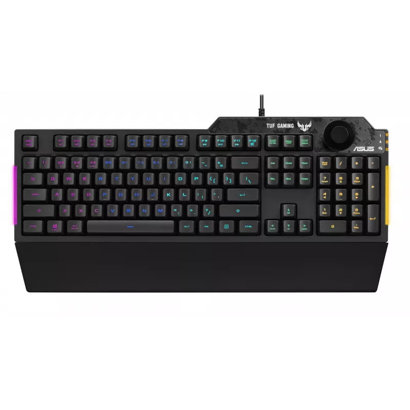 ASUS TUF Gaming K1 klawiatura USB Czarny Pełnowymiarowa RGB LED