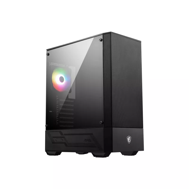 MSI MAG FORGE 111R Mid Tower Obudowa Komputerowa Gamingowa 'Czarny, 1x 120mm wentylator ARGB PWM, 1-6 koncentrator ARGB, Mystic Light Sync, panel ze szkła hartowanego, ATX, mATX, mini-ITX'