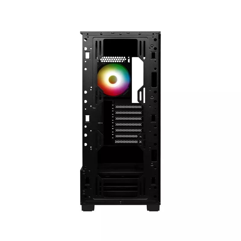 MSI MAG FORGE 111R Mid Tower Obudowa Komputerowa Gamingowa 'Czarny, 1x 120mm wentylator ARGB PWM, 1-6 koncentrator ARGB, Mystic Light Sync, panel ze szkła hartowanego, ATX, mATX, mini-ITX'