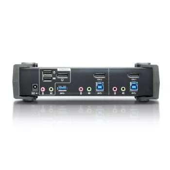 ATEN 2-Portowy przełącznik KVMP™ USB 3.1 Gen 1 4K DisplayPort 1.2 z dźwiękiem (przewody KVM w zestawie)