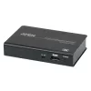 ATEN Rozgałęźnik DisplayPort 1.2a 2-portowy 4K, DisplayPort, 2x DisplayPort, 4096 x 2160 pikseli, Czarny, Metal, 4K Ultra HD