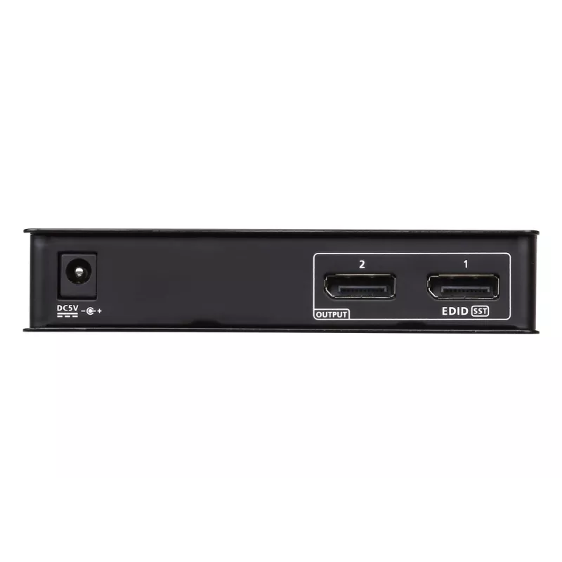 ATEN Rozgałęźnik DisplayPort 1.2a 2-portowy 4K, DisplayPort, 2x DisplayPort, 4096 x 2160 pikseli, Czarny, Metal, 4K Ultra HD