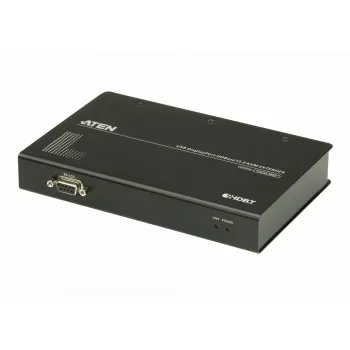 ATEN USB DisplayPort HDBaseT2.0 KVM Extender, Transmitter & receiver, Wired, 150 m, Cat5e, Cat6, Cat6a, 4096 x 2160 pixels, Czarny