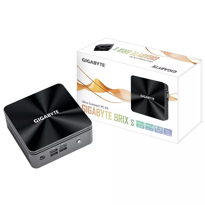 GIGABYTE GB-BRi5H-10210(E) UCFF Czarny i5-10210U 1.6 GHz