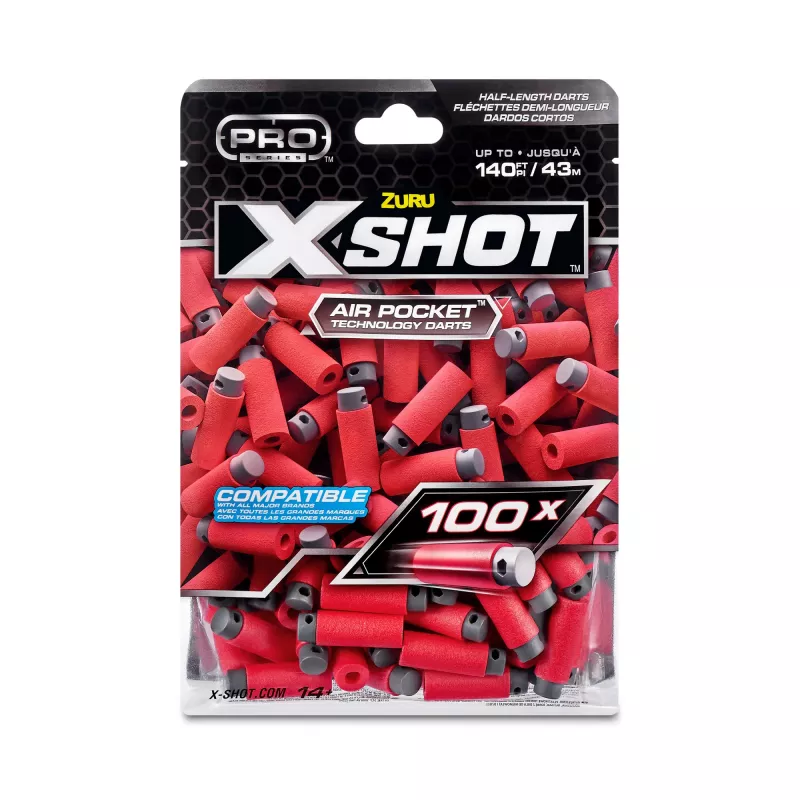 XSHOT Pro Series Half-Length Darts Refill zestaw (100 Darts) ZURU