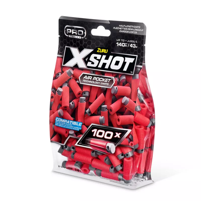 XSHOT Pro Series Half-Length Darts Refill zestaw (100 Darts) ZURU