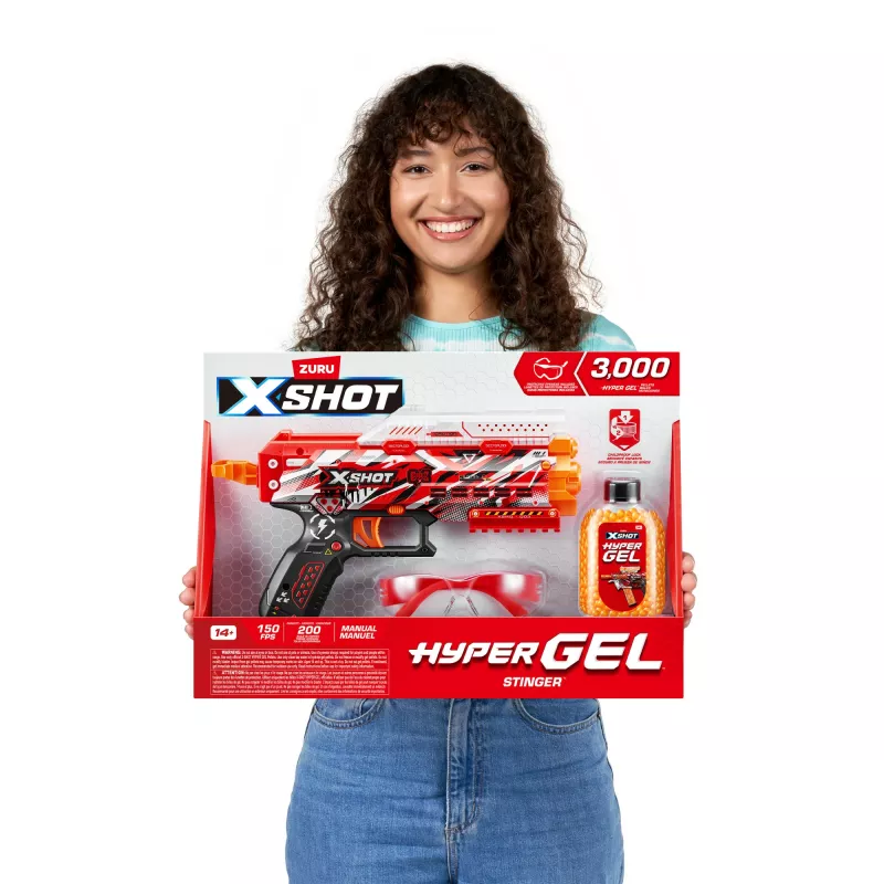 XSHOT Hyper Gel Stinger Blaster (3 000 kulek Hyper Gel) ZURU