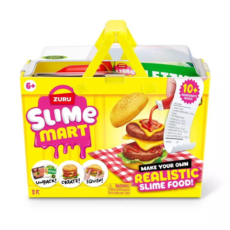 ZURU Slime Mart Mały koszyk, Zabawkowe jedzenie, 6 lat, Wielokolorowy