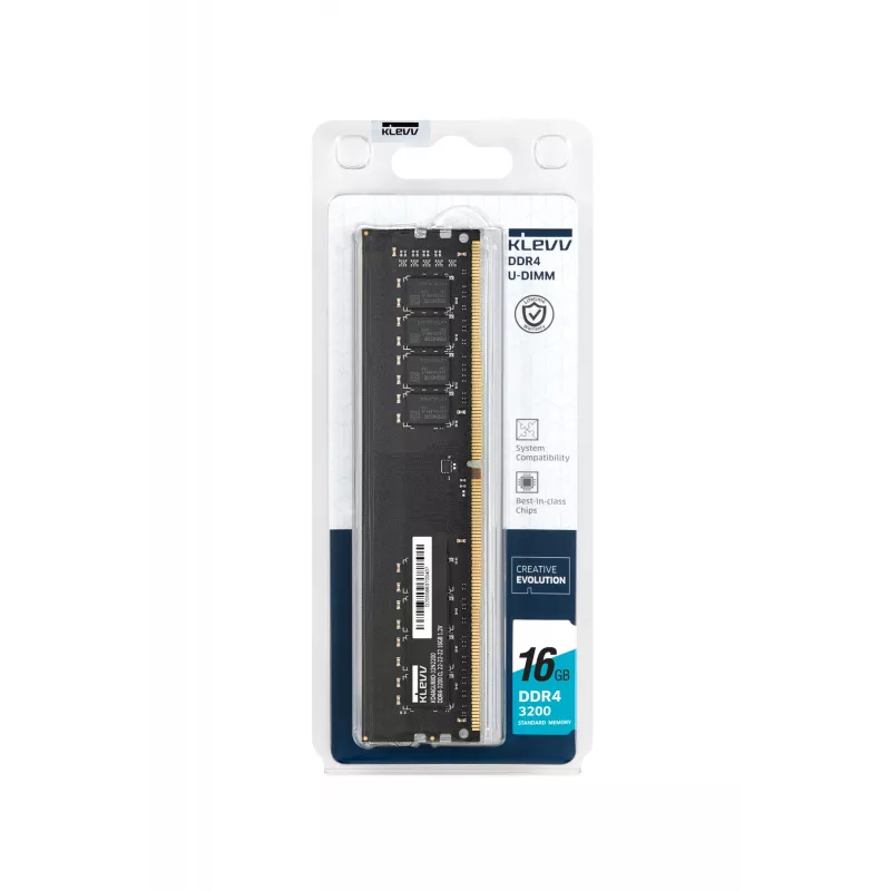 Klevv U-DIMM moduł pamięci 16 GB 1 x 16 GB DDR4 3200 MT/s 288-pin DIMM