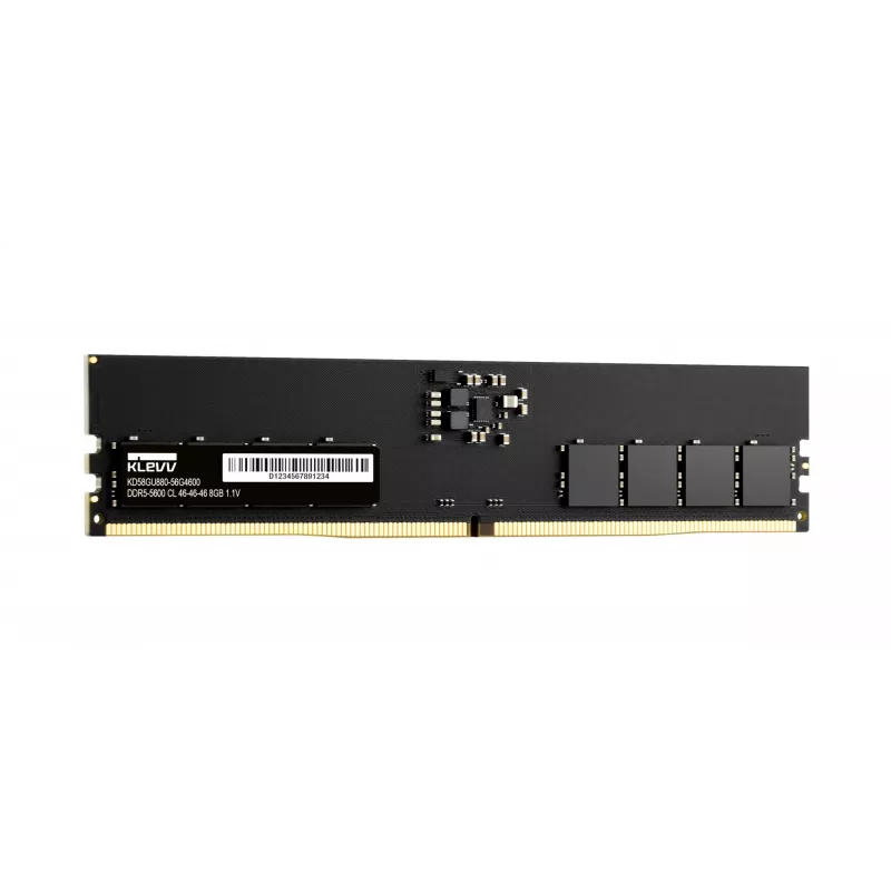 Pamięć RAM do komputerów stacjonarnych KLEVV 8 GB DDR5 5600 MHz CL46 288-pin DIMM 1,1 V (46-46-46-90)
