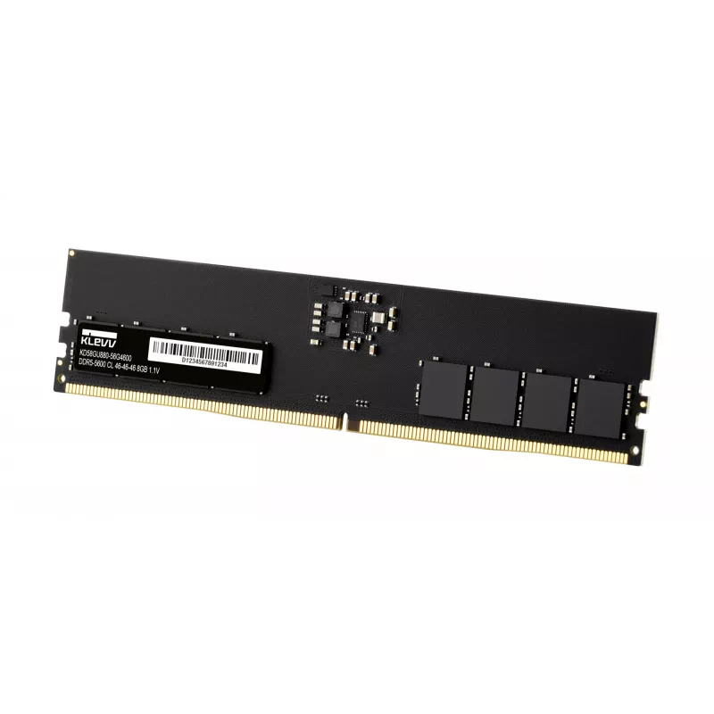 Pamięć RAM do komputerów stacjonarnych KLEVV 8 GB DDR5 5600 MHz CL46 288-pin DIMM 1,1 V (46-46-46-90)