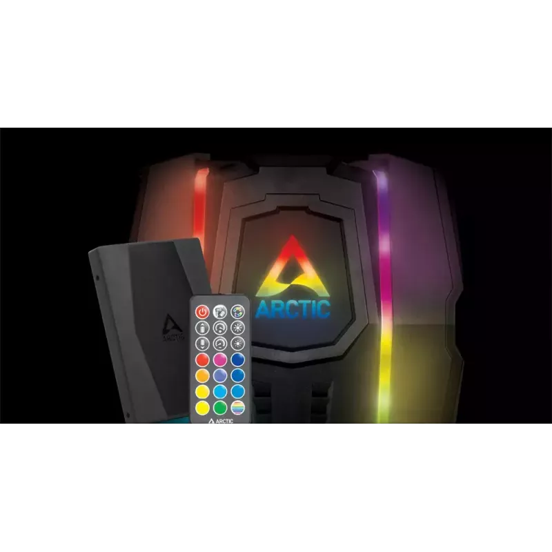 ARCTIC Freezer 50 z kontrolerem A-RGB - Kompatybilna z wieloma platformami dwuwieżowa chłodnica CPU z A-RGB