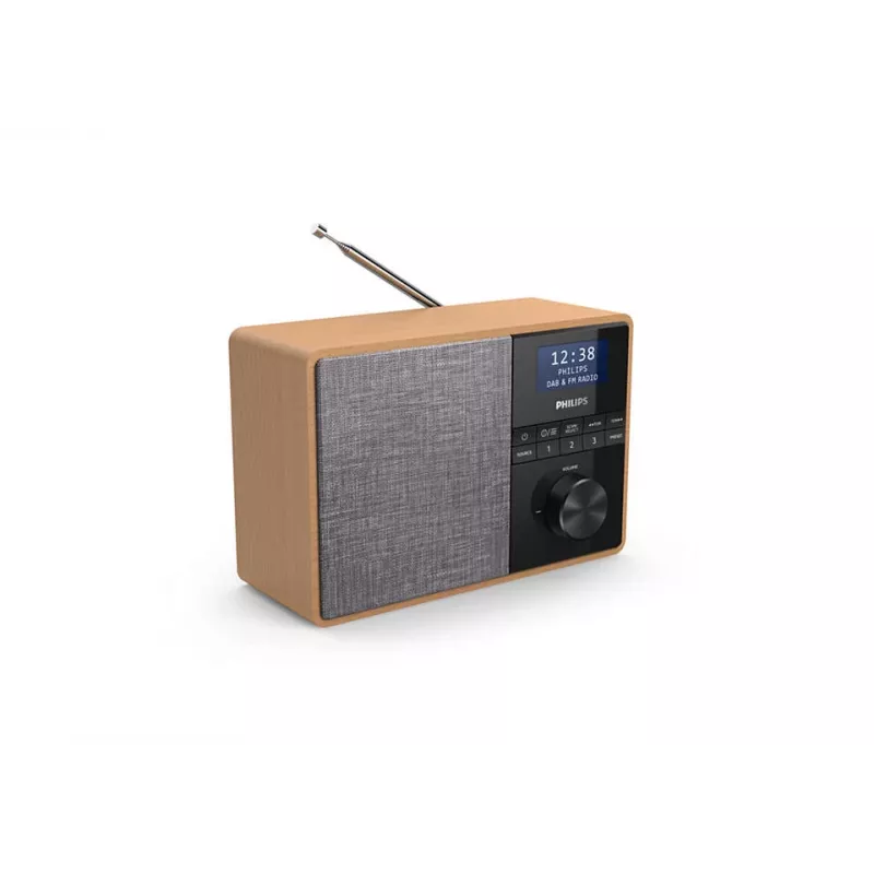 Philips TAR5505/10 radio przenośne cyfrowe Czarny, Szary, Drewno