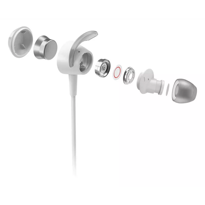 Bezprzewodowy zestaw słuchawkowy douszny Philips TAE4205WT/00 — Bluetooth, rozmowy i muzyka, 20–20000 Hz, zasięg 10 m, biały, 16 g