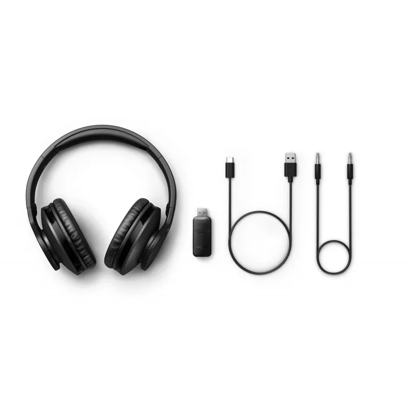 Słuchawki Philips 6000 Series TAH6206BK/00 Bezprzewodowe, Bluetooth, Muzyczne, 20–20000 Hz, 205 g, Czarny