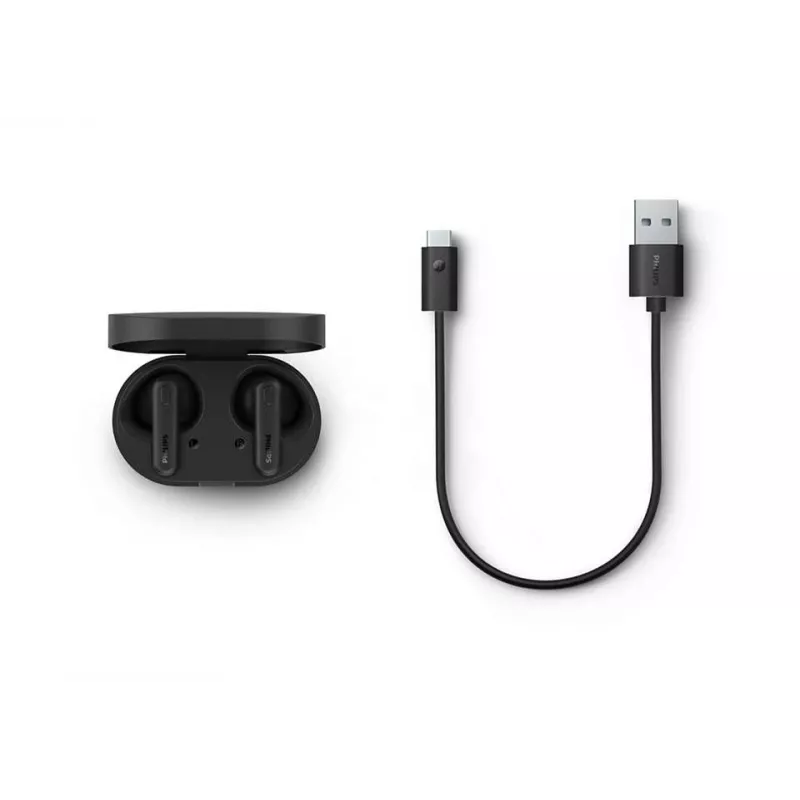 Philips TAT1138BK słuchawki/zestaw słuchawkowy Bezprzewodowe Douszne Połączenia/Muzyka Bluetooth Czarny
