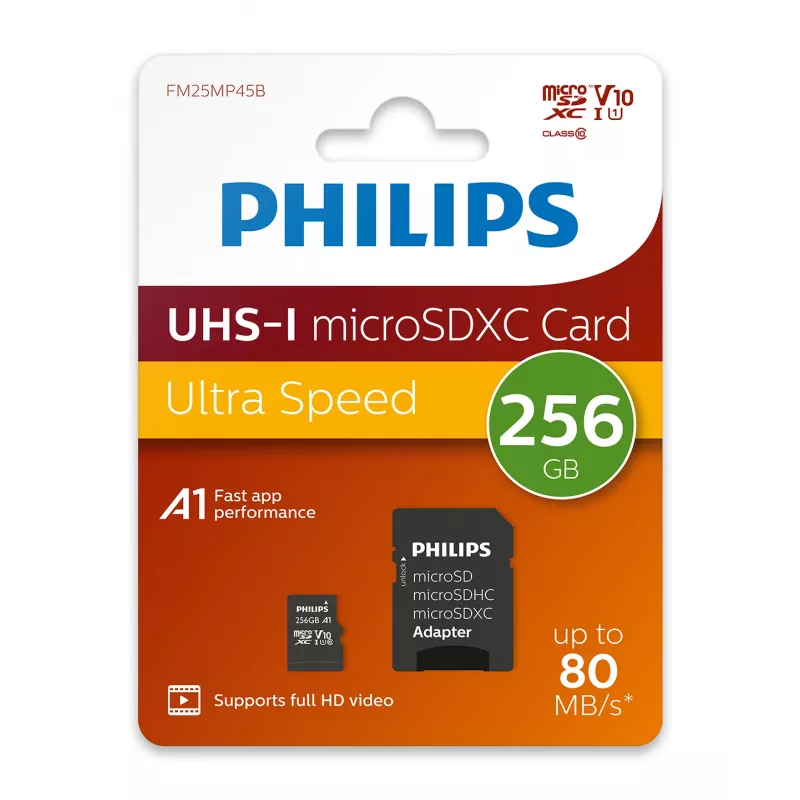 Karta pamięci Philips FM25MP45B/00 256 GB MicroSDHC UHS-I Class 10