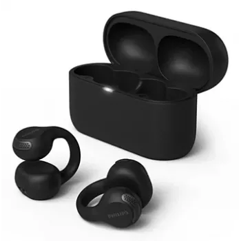 Philips 2000 series TAQ2000BK Zestaw słuchawkowy True Wireless Stereo (TWS) Ear-clip-on, Open-ear Rozmowy/Muzyka Bluetooth Czarny