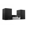 Mikrowieża Philips TAM4205M2/12 — 80 W RMS, głośniki 2-drożne, Bluetooth, FM, wyświetlacz LED, ładowanie tacowe płyt (Czarny/Srebrny)