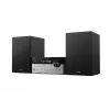 Mikrowieża Philips TAM4205M2/12 — 80 W RMS, głośniki 2-drożne, Bluetooth, FM, wyświetlacz LED, ładowanie tacowe płyt (Czarny/Srebrny)