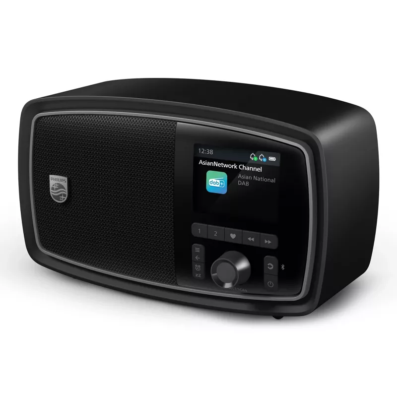 Philips TAV2000DB Przenośne radio analogowe i cyfrowe Czarny