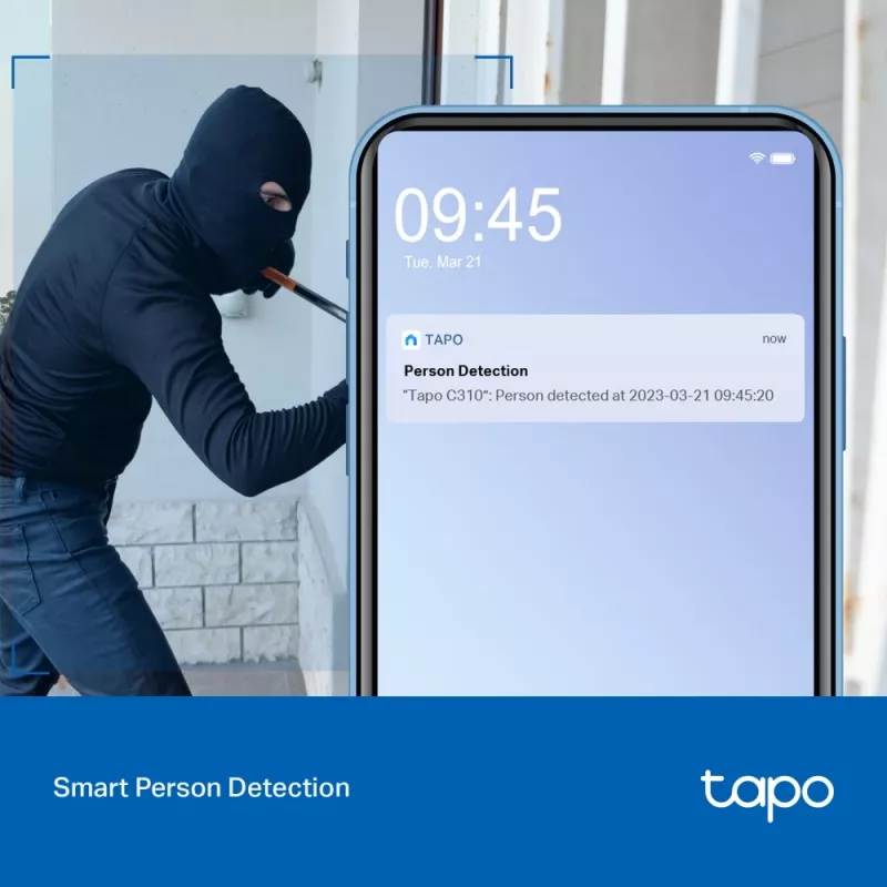 TP-Link Tapo Outdoor Security Wi-Fi Camera, zewnętrzna kamera bezpieczeństwa IP TAPO C310P2