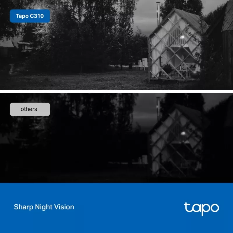 TP-Link Tapo Outdoor Security Wi-Fi Camera, zewnętrzna kamera bezpieczeństwa IP TAPO C310P2