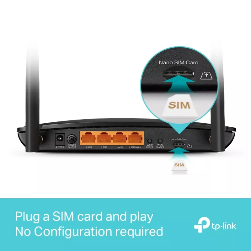 Router bezprzewodowy TP-Link MR550 Gigabit Ethernet Dwupasmowy (2,4 GHz / 5 GHz) 4G