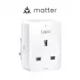 Smart plug TP‑Link Tapo Mini P110M — Wi‑Fi/Bluetooth wewnętrzne gniazdko inteligentne, 16 A, 100–240 V, 3680 W, biały