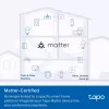 Smart plug TP‑Link Tapo Mini P110M — Wi‑Fi/Bluetooth wewnętrzne gniazdko inteligentne, 16 A, 100–240 V, 3680 W, biały