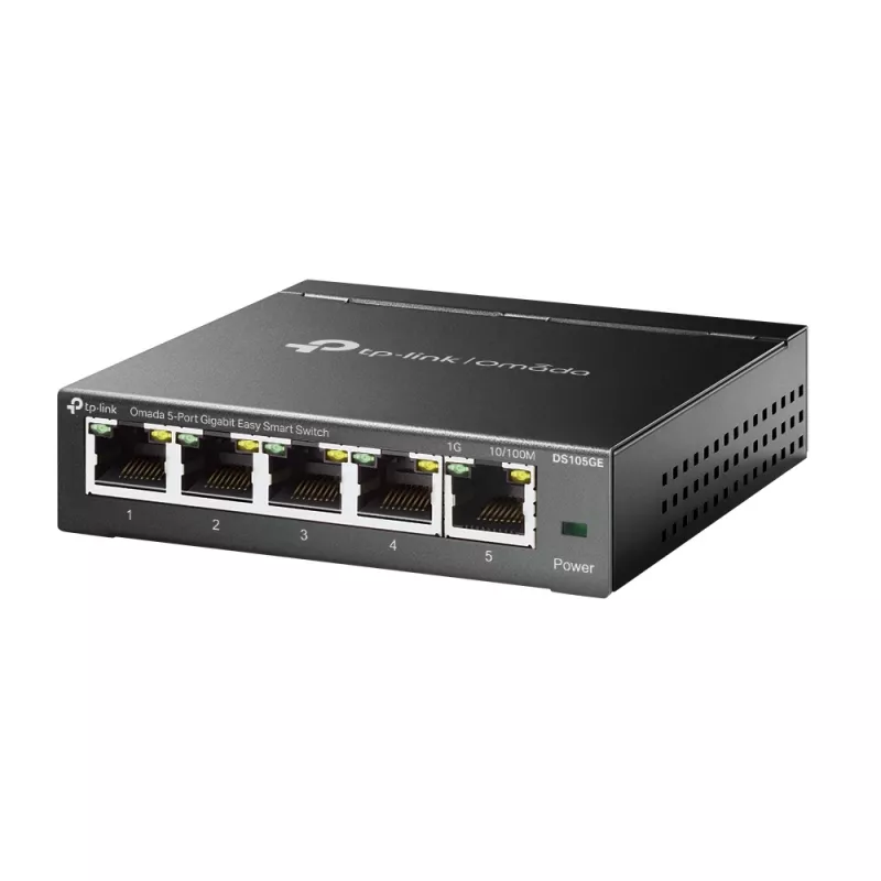 Przełącznik sieciowy TP-Link Omada DS105GE zarządzalny L2 Gigabit Ethernet (10/100/1000) czarny