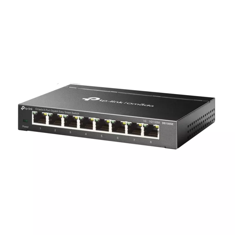 TP-Link Omada DS108GE przełącznik sieciowy Niezarządzalny Gigabit Ethernet (10/100/1000) Czarny