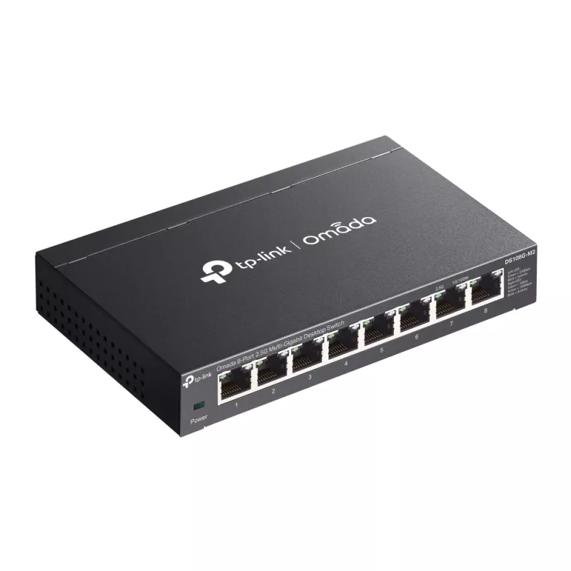 Przełącznik sieciowy TP-Link Omada DS108G-M2 niezarządzalny 2.5G Ethernet (100/1000/2500) czarny