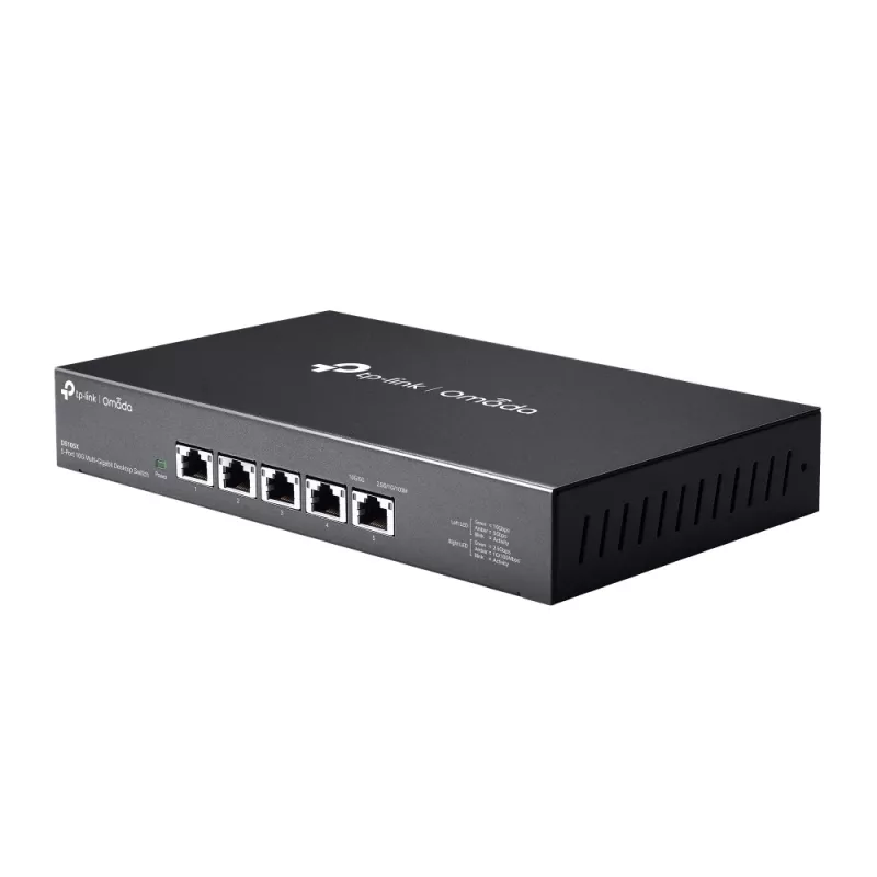 Przełącznik sieciowy TP-Link Omada DS105X, niezarządzalny, 10G Ethernet (100/1000/10000), czarny