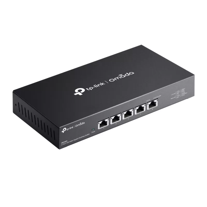 Przełącznik sieciowy TP-Link Omada DS105X, niezarządzalny, 10G Ethernet (100/1000/10000), czarny