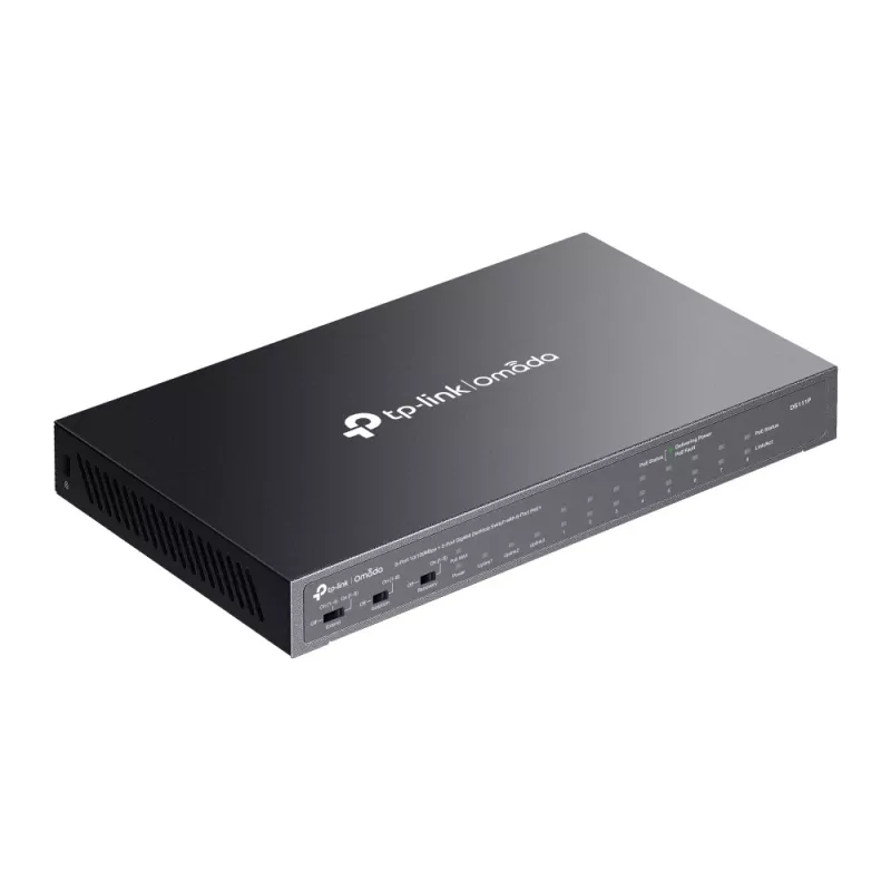 Przełącznik sieciowy TP-Link Omada DS111P Niezarządzalny Fast Ethernet (10/100) Power over Ethernet (PoE) Czarny